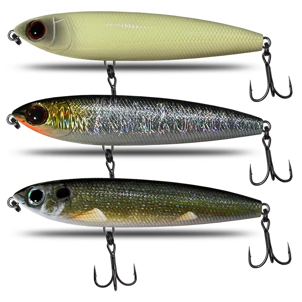 TOP TACKLE INDUSTRIES Topwater Surface Pencil Fishing Lures 125mm 30g Swimbaits Floating Artificial Hard Baits Fishing Lure