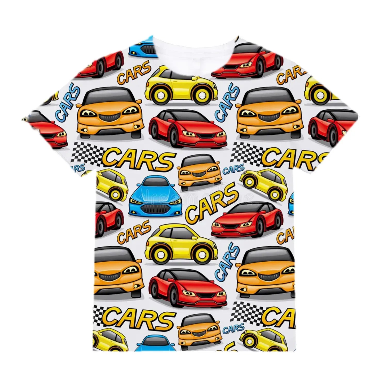 Kids Clothes for Girls from 2 to 7 Years Cute Things Cartoon Car Fashion T-Shirt Boys 9 to 14 Years White Tshirt Summer Tees Top