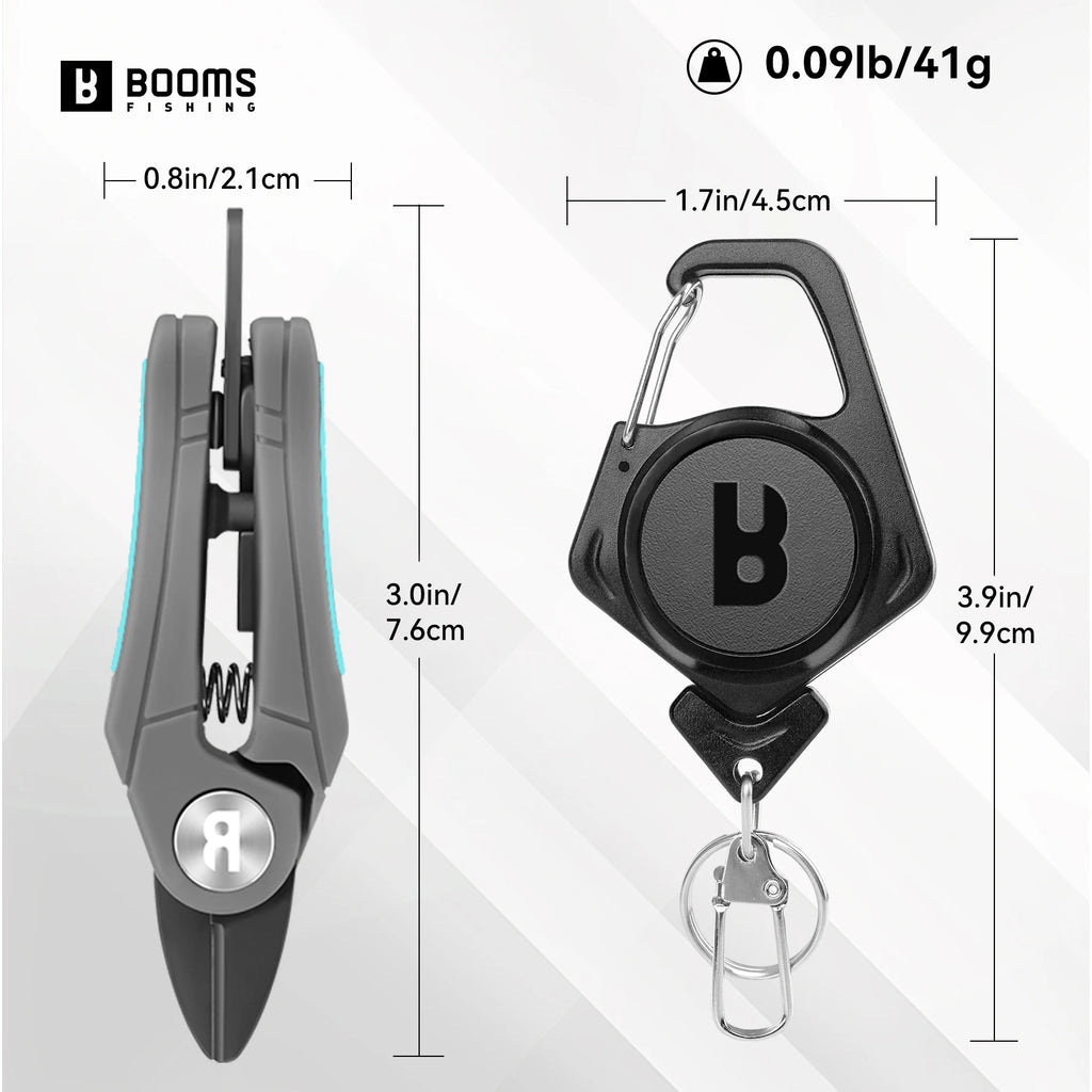 Fishing Line Cutters with Retractable Tether and Stainless Steel Blades Cut Braid Mono and Fluoro Lines Clean and Smooth