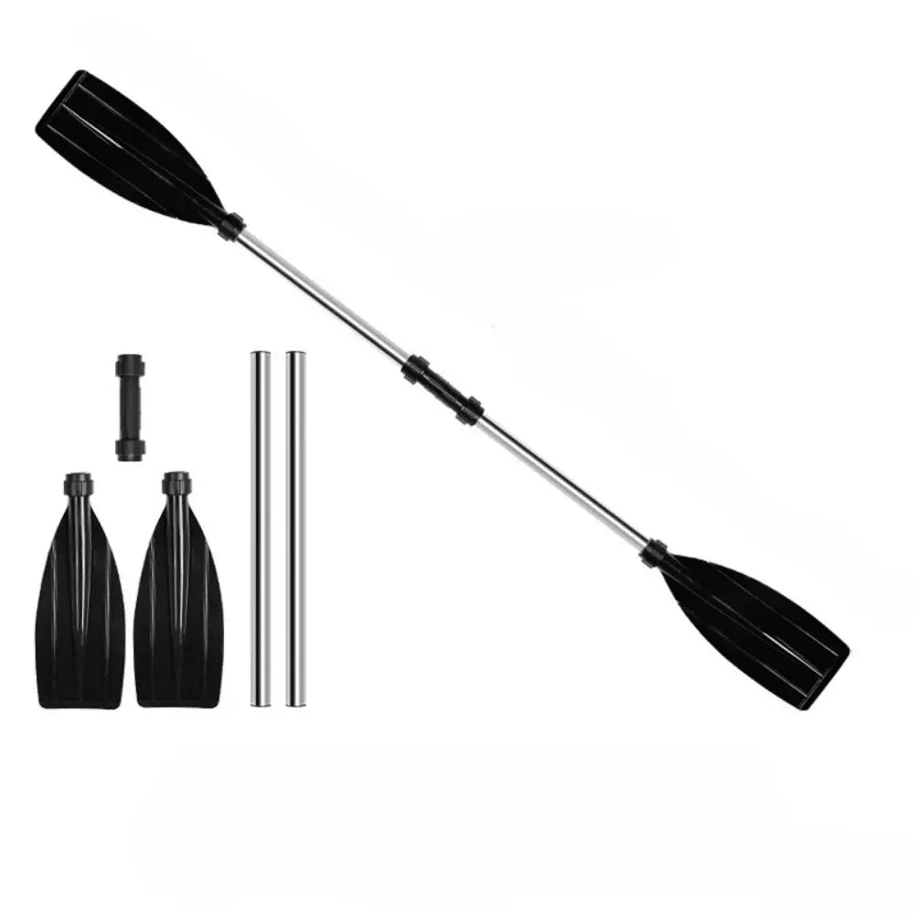 Aluminum Alloy Kayak Paddles Thicken Anti-twist Design Canoe Oars Detachable Portable Fishing Boat Pulp Boating Accessories