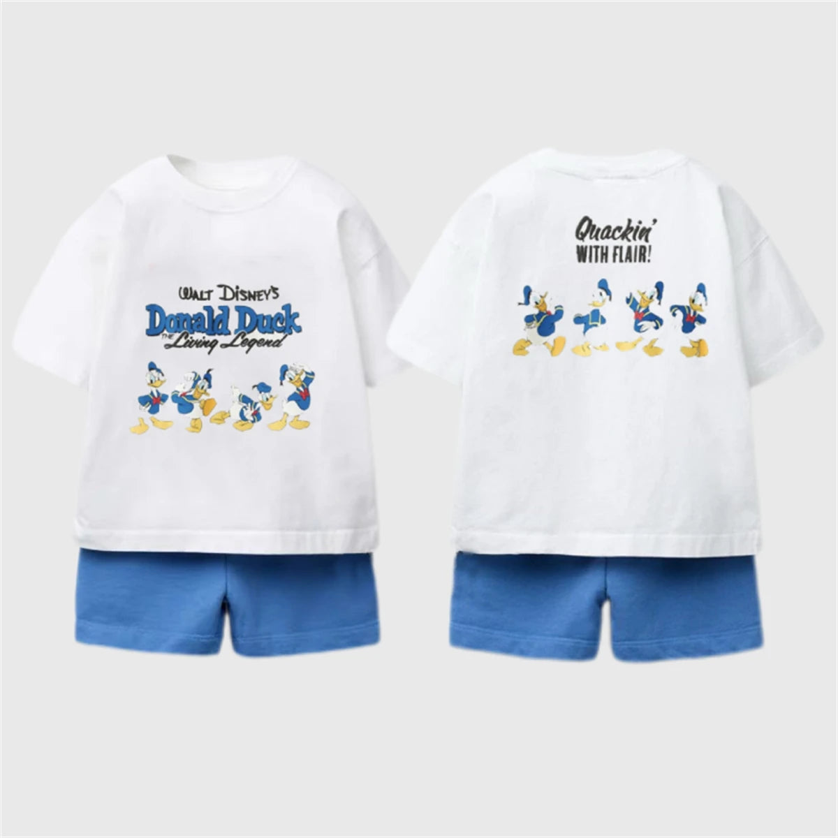 Kids Short-sleeved Outfits 1-7Age Boys Girls Lovely Tshirt +Shorts Two Piece Set Toddler Girls New Cartoon Clothing Outfits