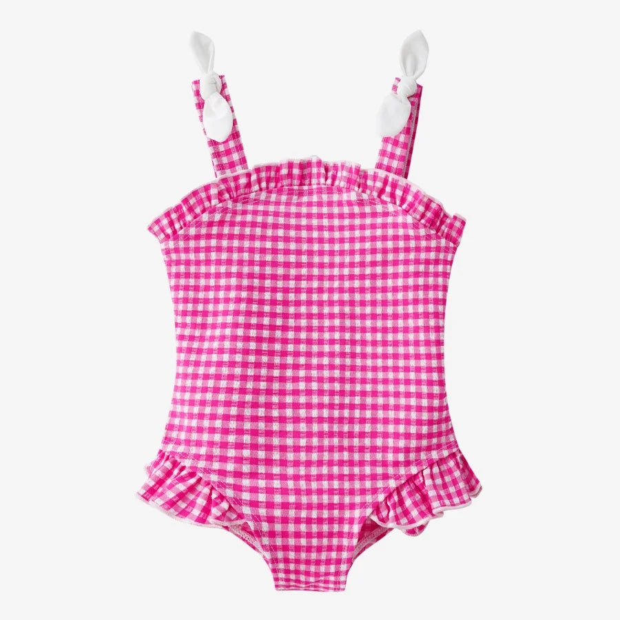 Clearance sale AS 2025 kids gingham swimwear collection