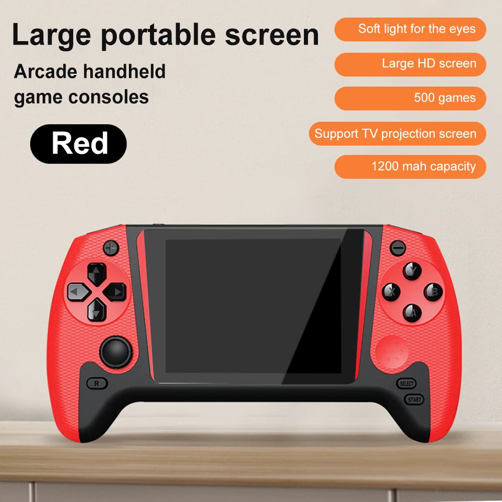 Gaming Console 3.5inch LCD Screen Built-in 500 Games Nostalgic Game Console Video Game Console for Kids Adults for Single Player