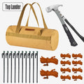 Camping Gear Storage Bag Forged Pack 30cm Tent Stakes Pegs Ropes Hammer Accessories Organizer Carry Bag Outdoor Camping Hiking