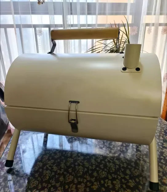 Portable Foldable  Barbecue Grill with Charcoal BBQ, Ideal for Outdoor Cooking AD