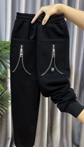 Casual Sweatpants 2025 Spring Autumn Loose Zipper Hallen Pants High Waist All-Match Slimming Fashion Y2k Sports Trousers Women