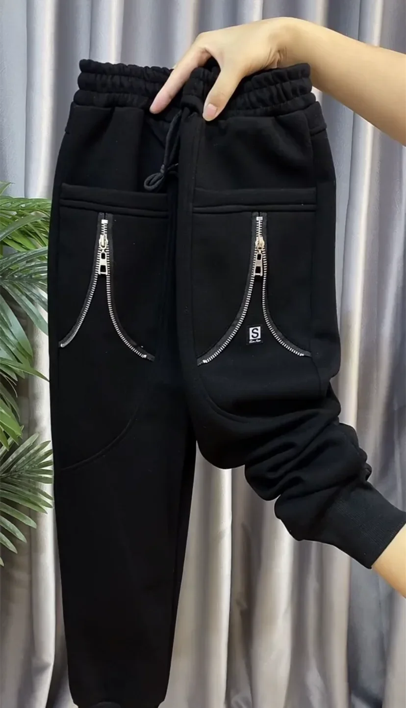 Casual Sweatpants 2025 Spring Autumn Loose Zipper Hallen Pants High Waist All-Match Slimming Fashion Y2k Sports Trousers Women