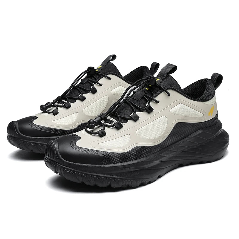 Men Hiking Shoes Waterproof Casual Walking Hiking Boots Outdoor Rubber Camping Trekking Non-Slip Women Mountain Walking Sneakers