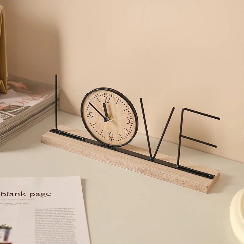 European Style Decorative Desktop Clock – Home Décor Accent