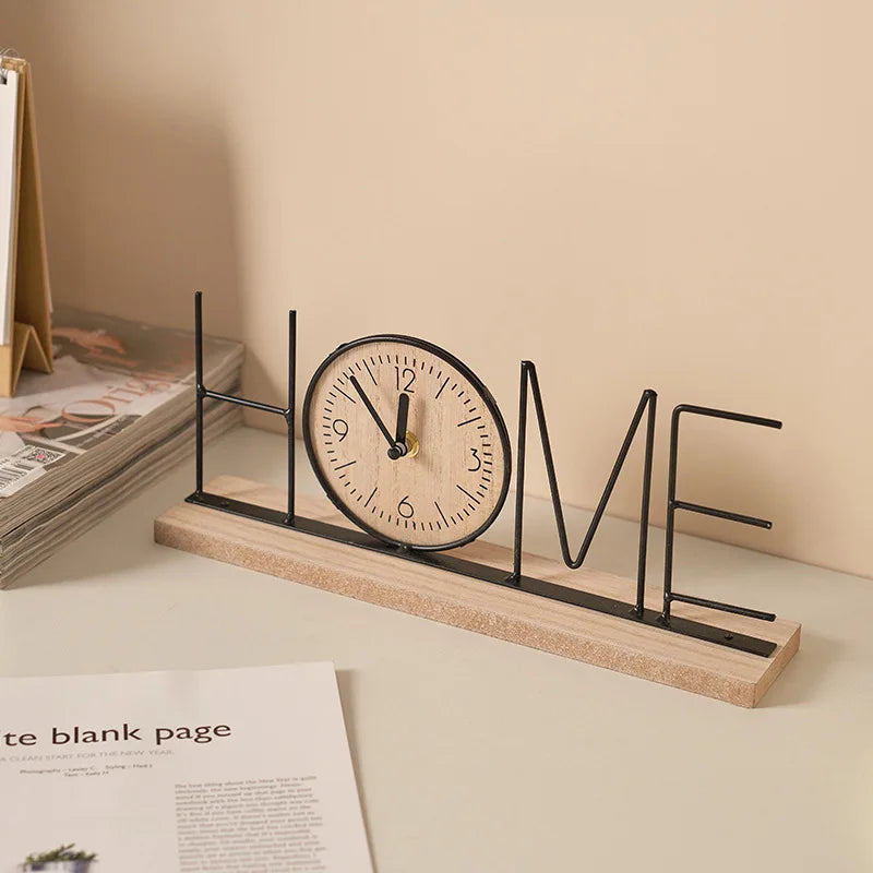 European Style Decorative Desktop Clock – Home Décor Accent