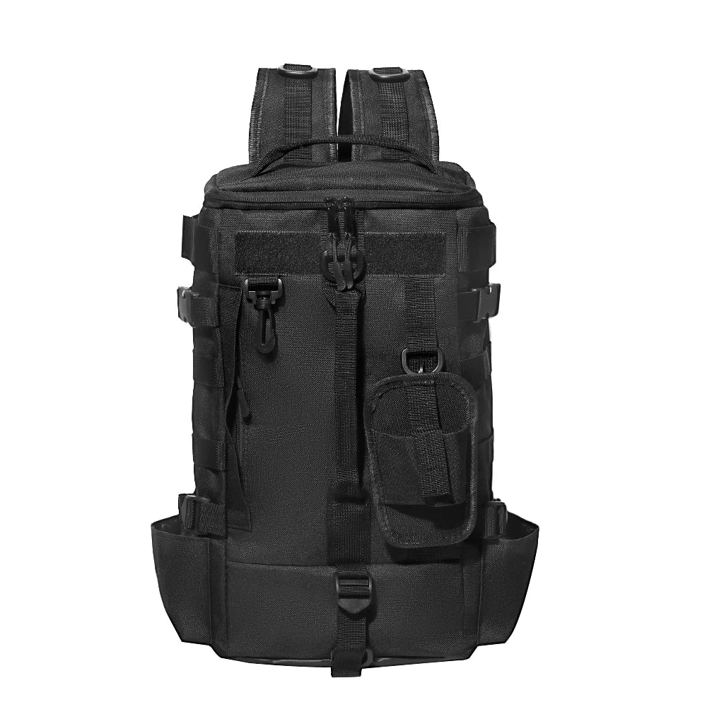 Fishing Tackle Backpack with 2 Rod Holders - Large Storage, Breathable & Adjustable, Portable for Long-Distance Fishing (Gifts f