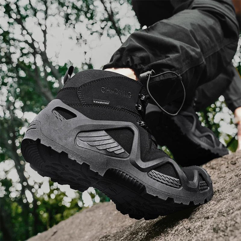 Climbing Hiking Shoes Ankle Men Outdoor Boots Men Tactical Boots Army Boots Mens Military Desert Waterproof Work Safety Shoes
