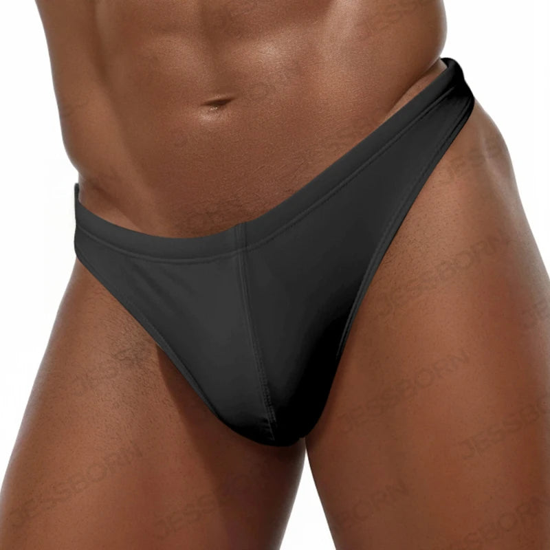 Mens Swim Thong Swimwear Sexy Underwear Mini Bikini Briefs for Men Slip Swimsuit Man Short Swimming Trunks Bathing Suit T Back