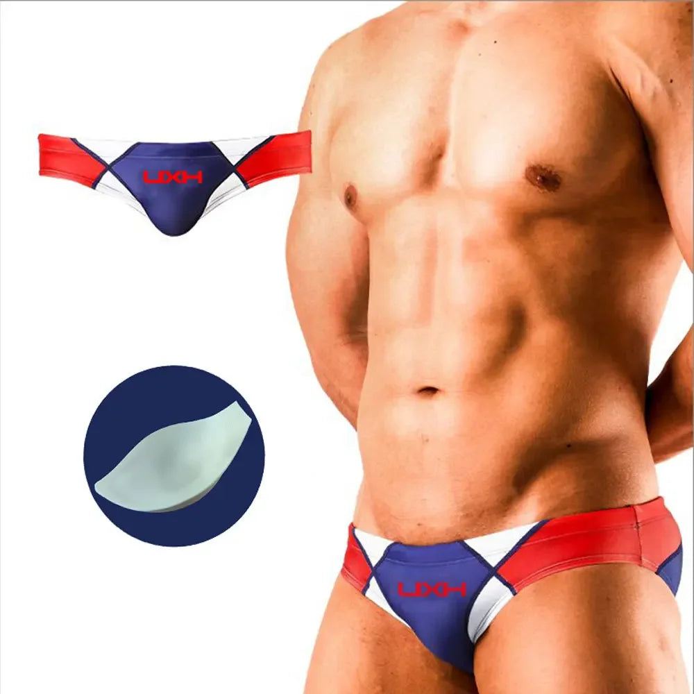 Mens Swim Briefs Low Waist Bathing Suit Swimwear Sexy Surfing Swimsuits Bikini Beach Summer Swimming Trunk maillot de bain homme