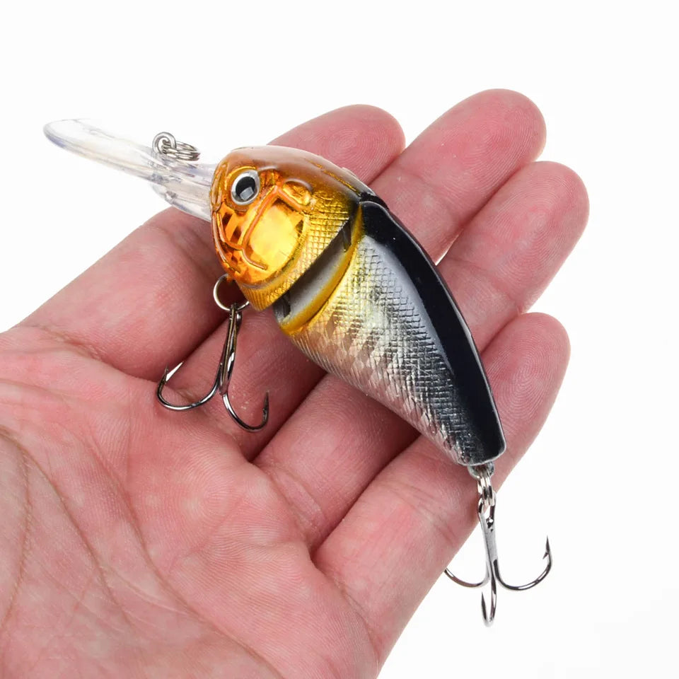 1PC Crankbait 14.2g 8.5cm Swim Crank Hard Bait For Bass Pike Fishing Lure Fishing Wobblers Tackle Pesca 3D Eyes