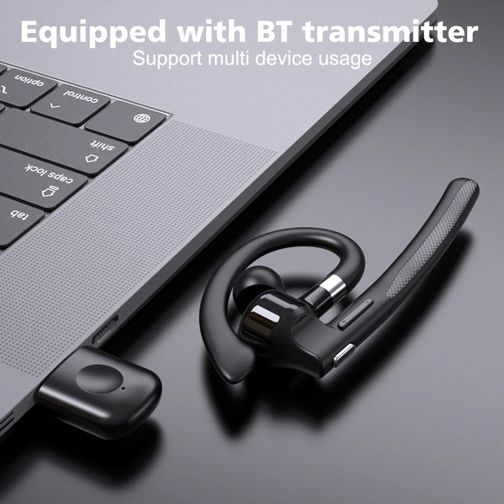 Wireless Headphones Bluetooth Headset With Microphone Earphones Handsfree Noise Canceling Audifonos Talking Business Driving ﻿