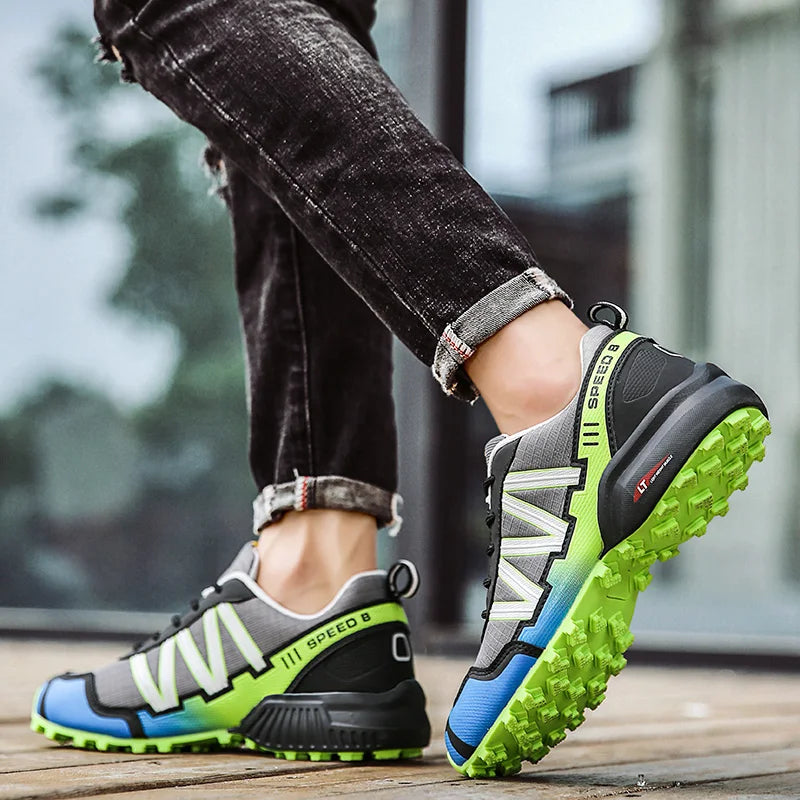 Men Hiking Shoes Waterproof Women Outdoor Trainers Lace-up Climbing Trekking Sneakers Mountain Walking Hunting Tactical Boots