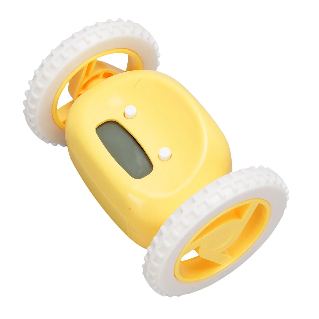 Alarm Clock with Wheels Extra Loud Alarm Clock with Wheels Easy to Set Cute Vibrating Digital Alarm Clock for Heavy Sleepers