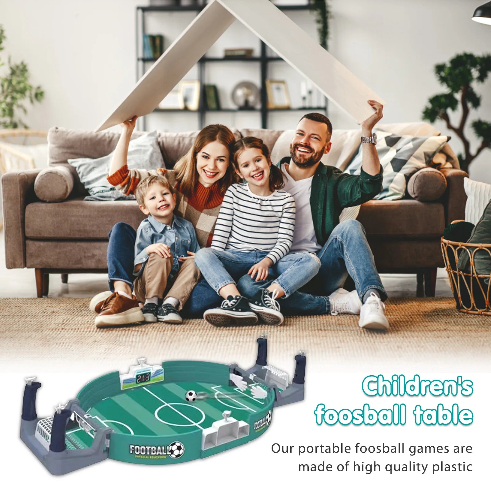 Kids Football Battle Board Game with 2/4/7 Footballs Parent-child Interactive  Leisure Soccer Battle  for Kids Adults