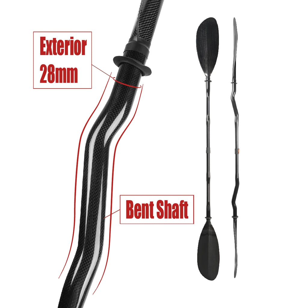 750g Bent Shaft Kayak Paddle For Inflatable Surfboard Lightweight Full Carbon Kayak Oars Adjustable Boat Oars Surfing Paddle