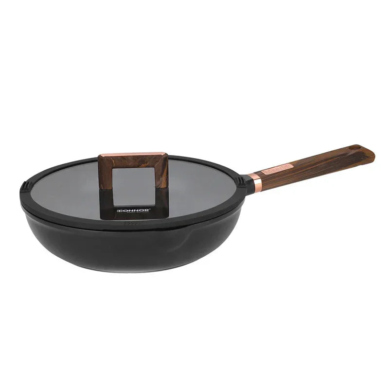 DONNOR Non-stick Frying Pan Soup Pot Wok Omelette Pans Cooking Pot Cookware for Gas Stove and Induction Cooker Home Accessories