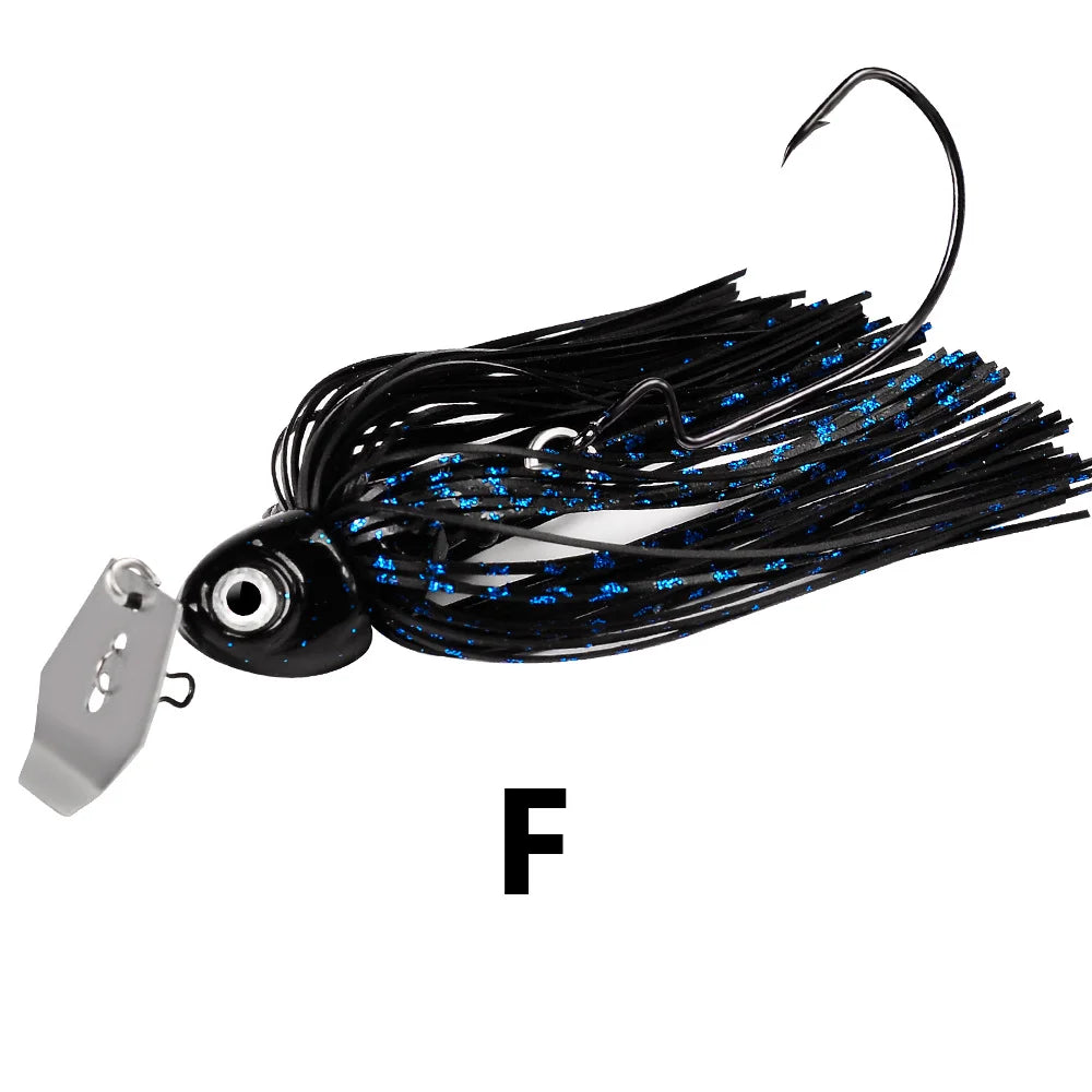 12g 15g 20g 25g Fishing Lure Spinner Bait Wobbler Buzzbait Chatte Bait Artificial rubber Skirt Chatter bait For Bass