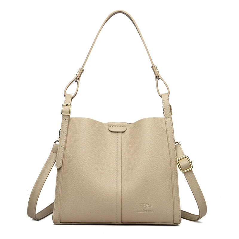 Hand Top-Handle Bags for Women 2025 High Quality Pu Leather Purse Ladies Shoulder Crossbody Bag Medium Casual Tote KAIDIFEINIROO