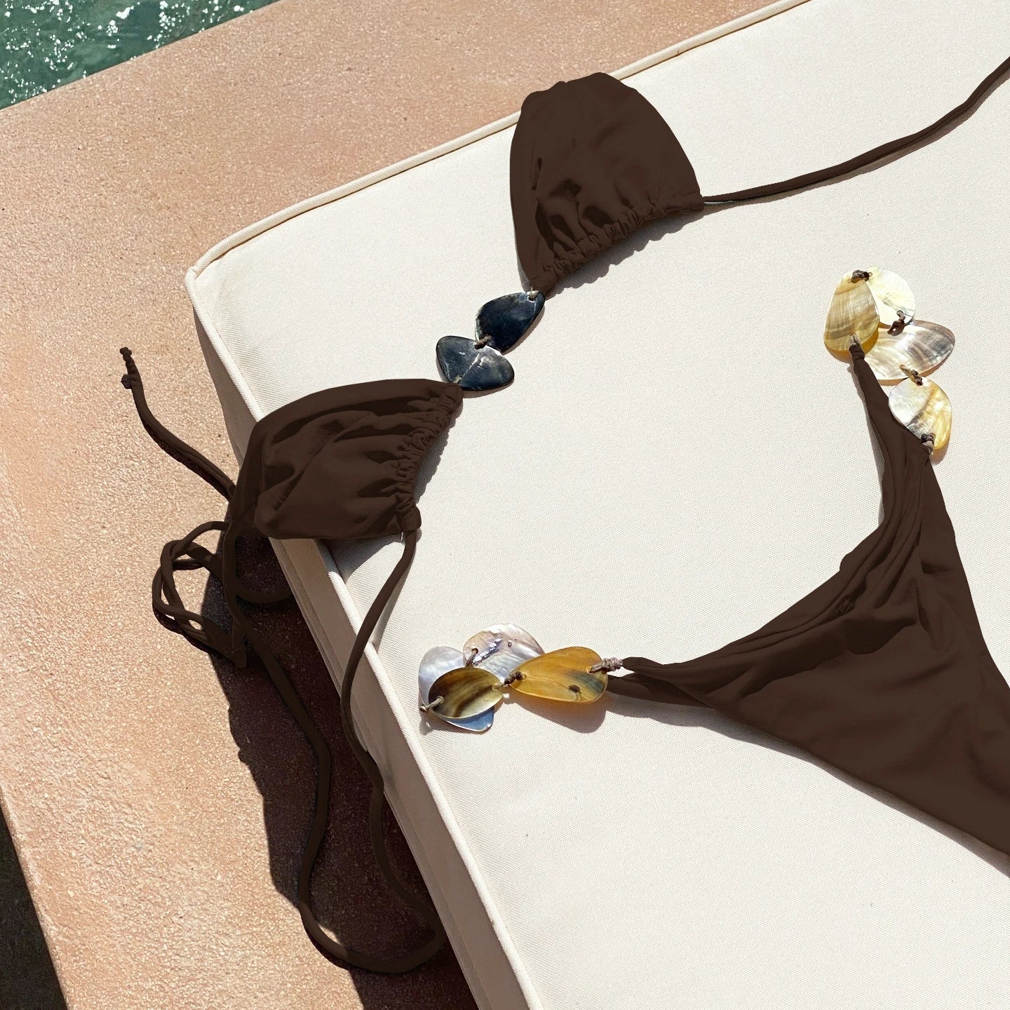 Sexy Bikinis Women Swimsuit Female Swimwear Bandeau Biquini Thong Bathing Suit Shiny Button Swimming Suits Bodysuit Beachwear