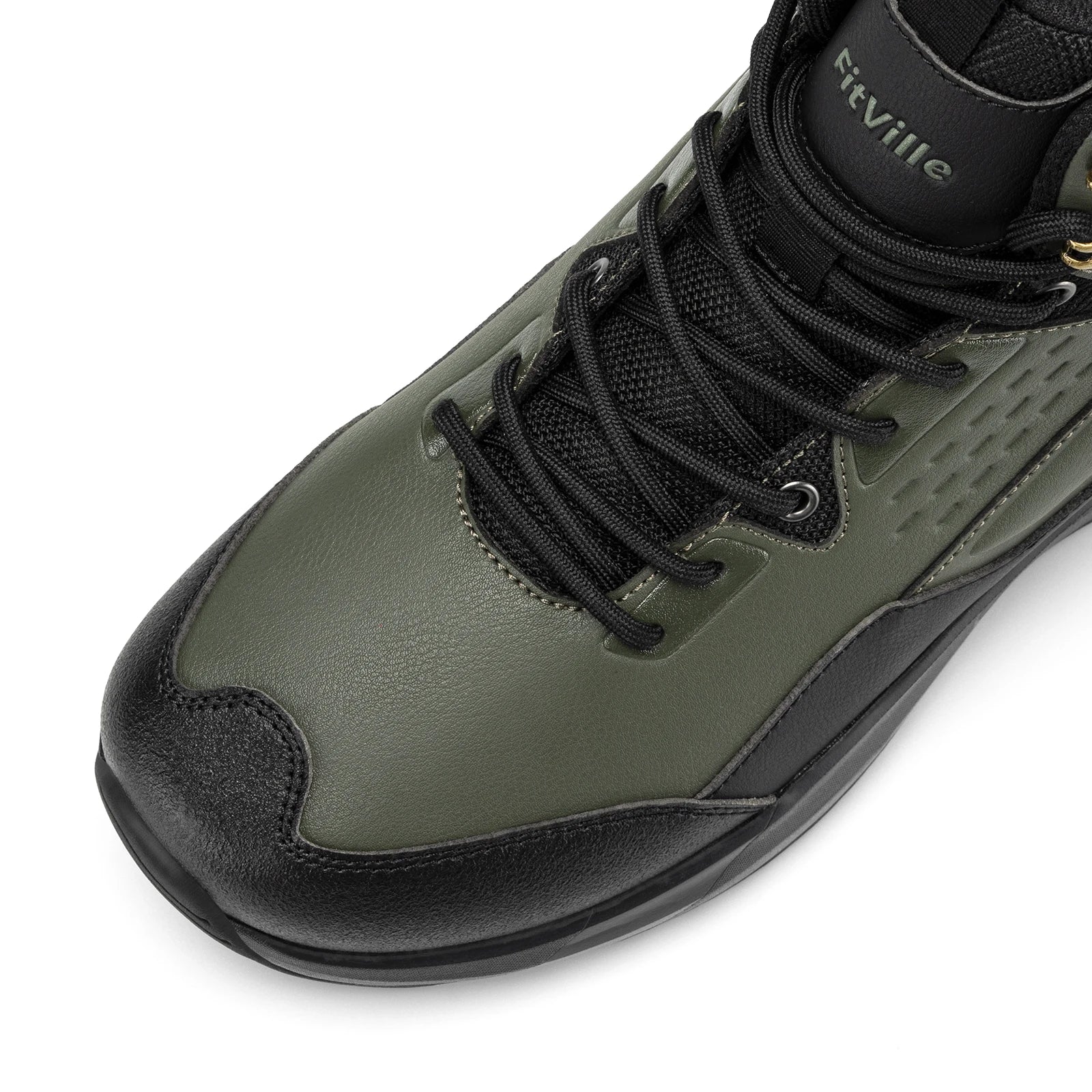 FitVille Men's Wide Hiking Boots Water Resistant High-top Trekking Shoes for Men Non-Slip Outdoor Tactical Combat Military Boot