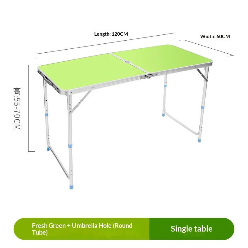 Portable Folding Camping Table Picnic IGT Accessories Lightweight Aluminum Adjustable Height Compact Sturdy Hiking RV Tailgate