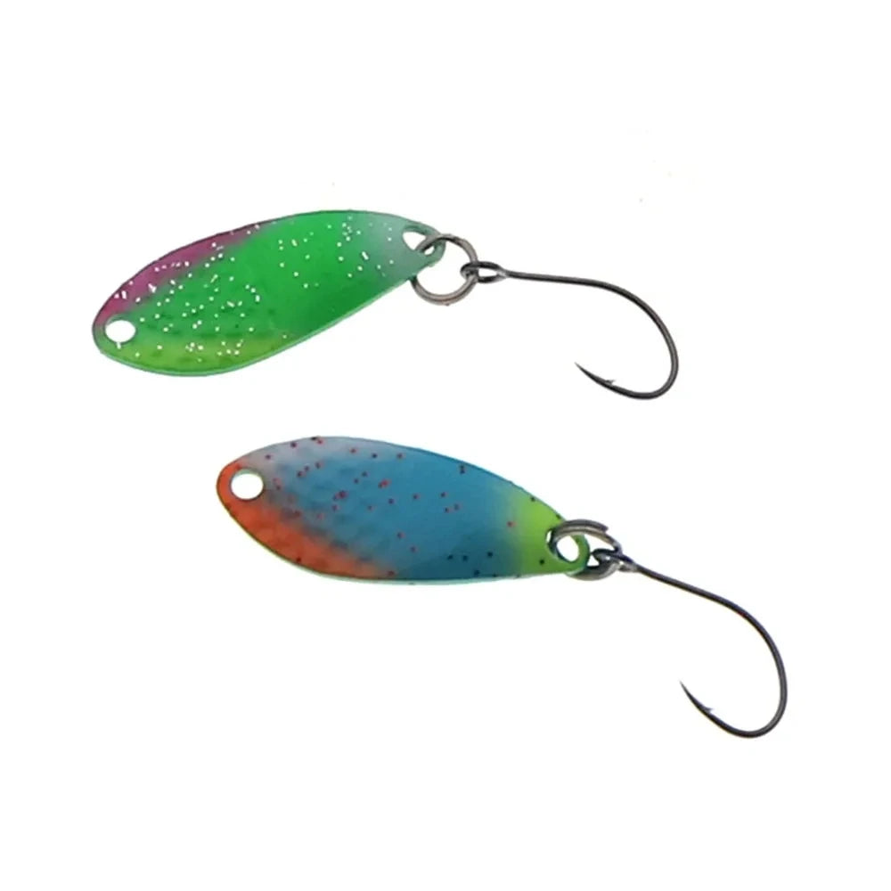 Fishing  Spoon Trout Lures1.5g 25mm UV Colors Ultralight Fishing Tackle Freshwater Artificial Bait
