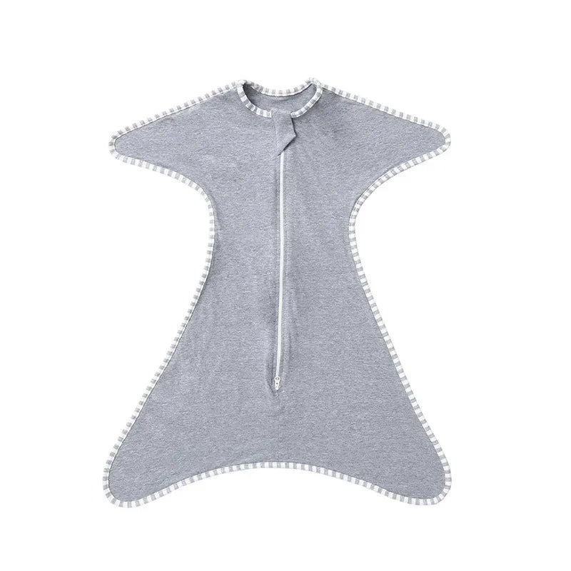 Newborn Baby Sleeping Bags Anti-shock Swaddle Blanket Double Zipper Sleepsacks Newborn Baby Cotton Sleepwear Comfy Sleep Sac