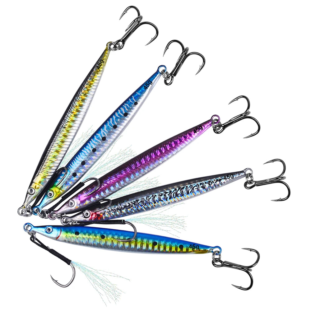 5pcs Highly Realistic 3D Printed Saltwater Fishing Lure with Enhanced Durability,14G/17G/21G/28G/35G/45G Artificial Bait Tackle