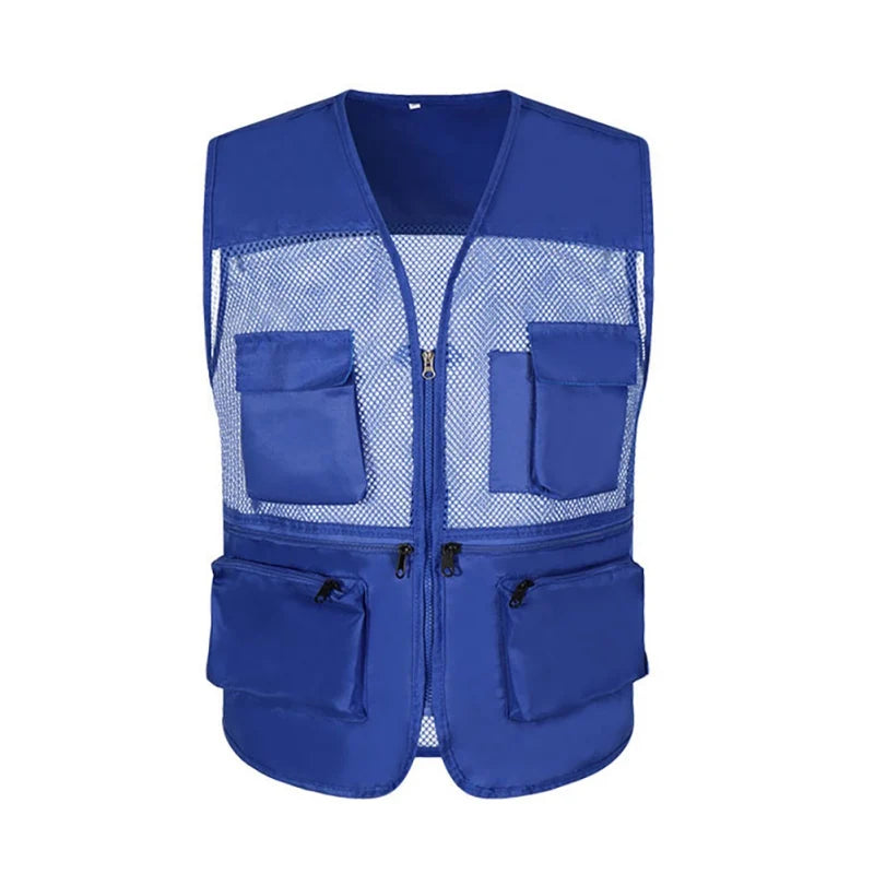 Outdoor Fishing Vest Fish Vest Quick Dry Hunting Vest Fishing Travel Vest Breathable L-3XL Multi-Pocket Mesh Jackets