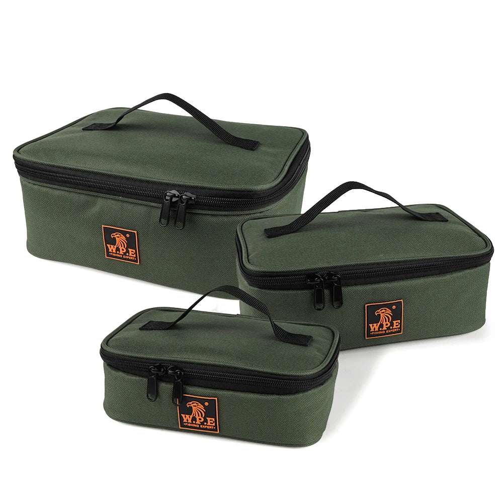 Fishing Tackle Bag Water-resistant Fishing Lure Reel Storage Bag Fishing Gear Accessories Carry Bag Case