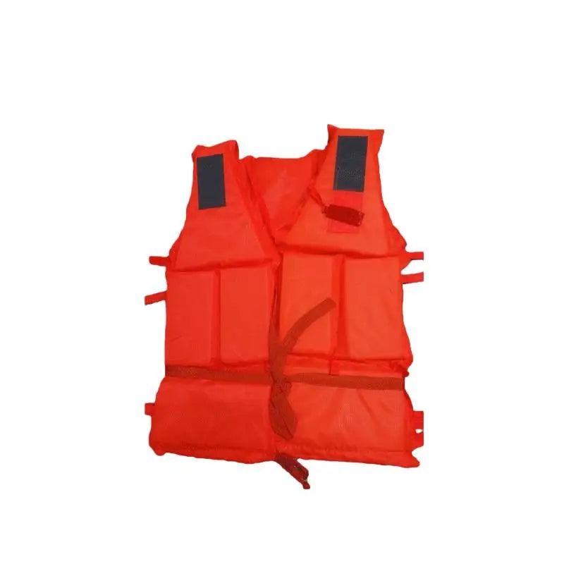 Emergency Flotation Vest for Adults, Easy On/Off Zipper Life Jacket with Pockets, Essential for Boating, Floods or Storms