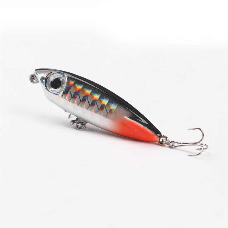 1 Pcs Top Water Pencil Fishing Lure 5cm 3.1g Floating Dog Walking Wobblers Tackle Artificial Hard Bait With  For Bass