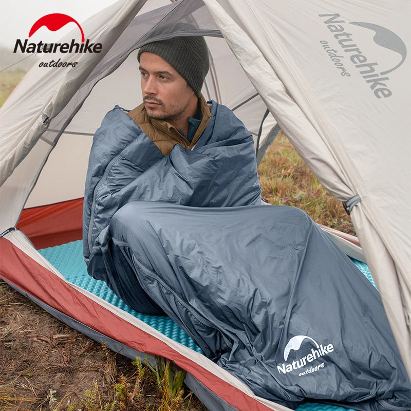 Naturehike LW180 Camping Sleeping Bag Ultralight Spring Summer Cotton Sleeping Bag for Single Couple Tourist Hiking Waterproof