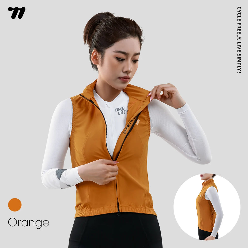 WEST BIKING Women's Cycling Vest Windproof Summer Sports Waistcoat Outdoor Running Fitness Sun Protection Sleeveless Clothing