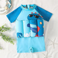 Boys Buoyancy Swimsuit Kids Cartoon Print Swimwear Children One-Piece Floating Rash Guards Bathing Clothes Girls Swimming Suits