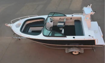 Aluminum Fishing Boat 5.2m/17FT Bowrider Boat with Outboard Engine