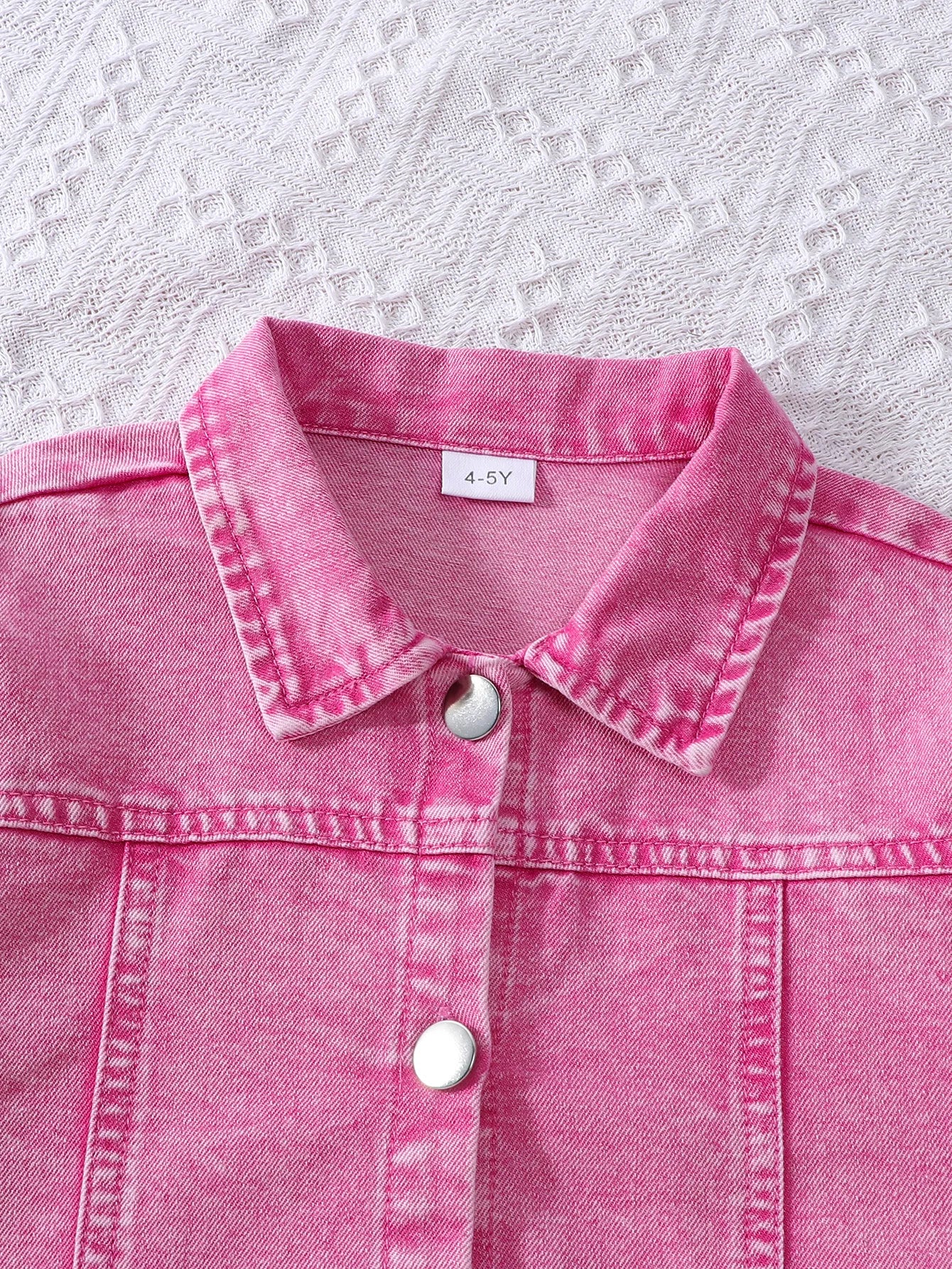 Children’s Clothing Set: Mother-Daughter Printed Denim Jacket and Skirt, Fashionable Kids’ Outfit for Girls Aged 1 to 8 Years