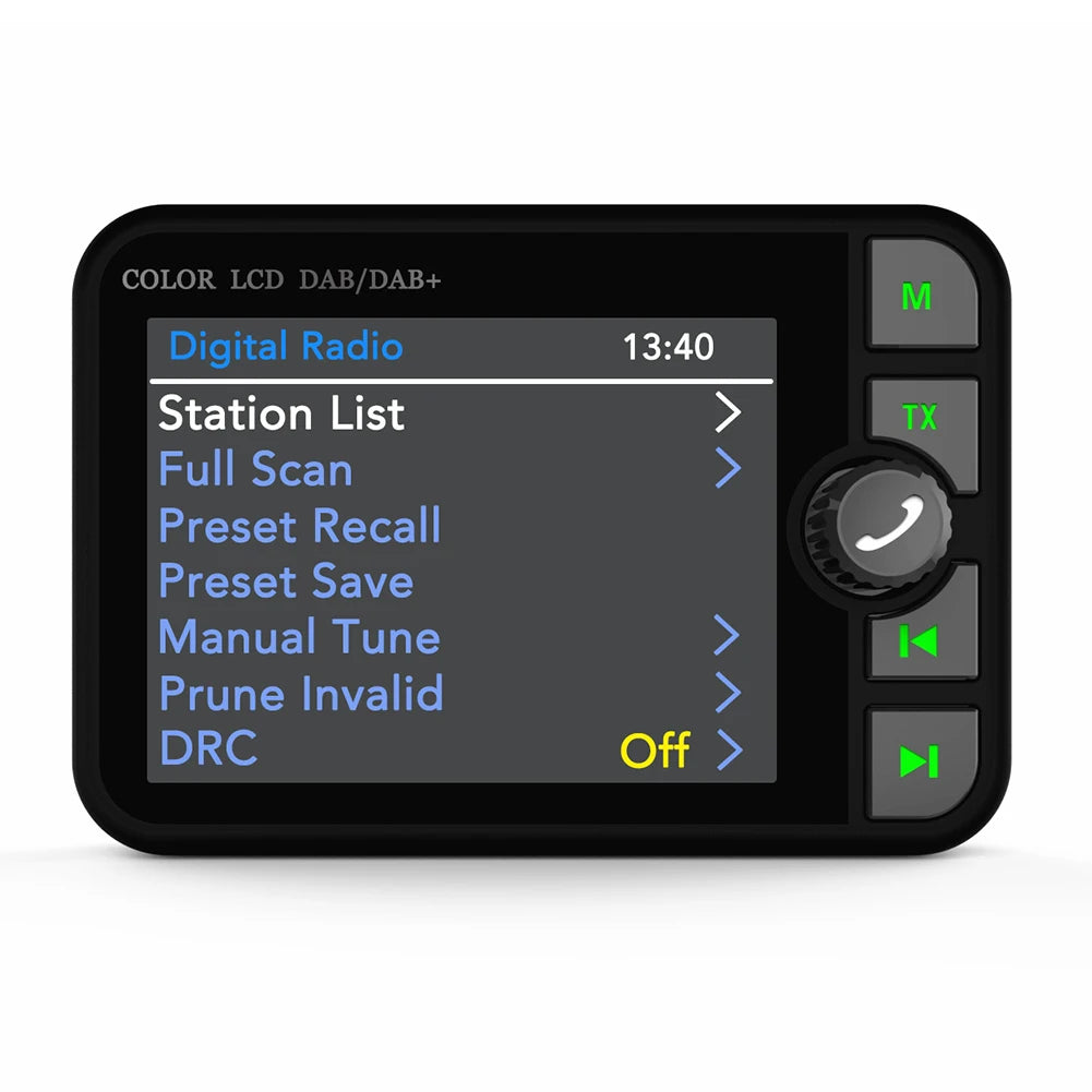 Stereo MP3 Player 2.4 Inch LCD Color Screen Digital Signal Broadcast Adapter Bluetooth-compatible 5.0 DAB Radio Receiver for Car