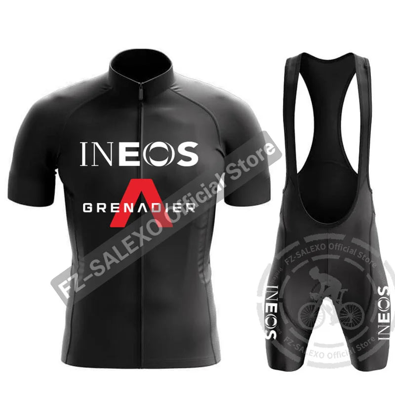 INEOS Cycling Set Men Summer Cycling Jerseys Set Short Sleeve Mountian Bike Clothing Racing Bicycle Clothes Ropa Ciclismo Hombre