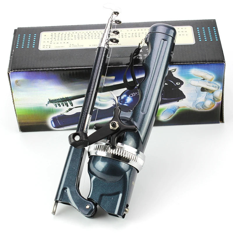1PC Fishing Rods Foldable Fishing Rod One Body Hidden Wheel with Its Own Fishing Line Portable Pocket Throwing Rod Lure Supplies