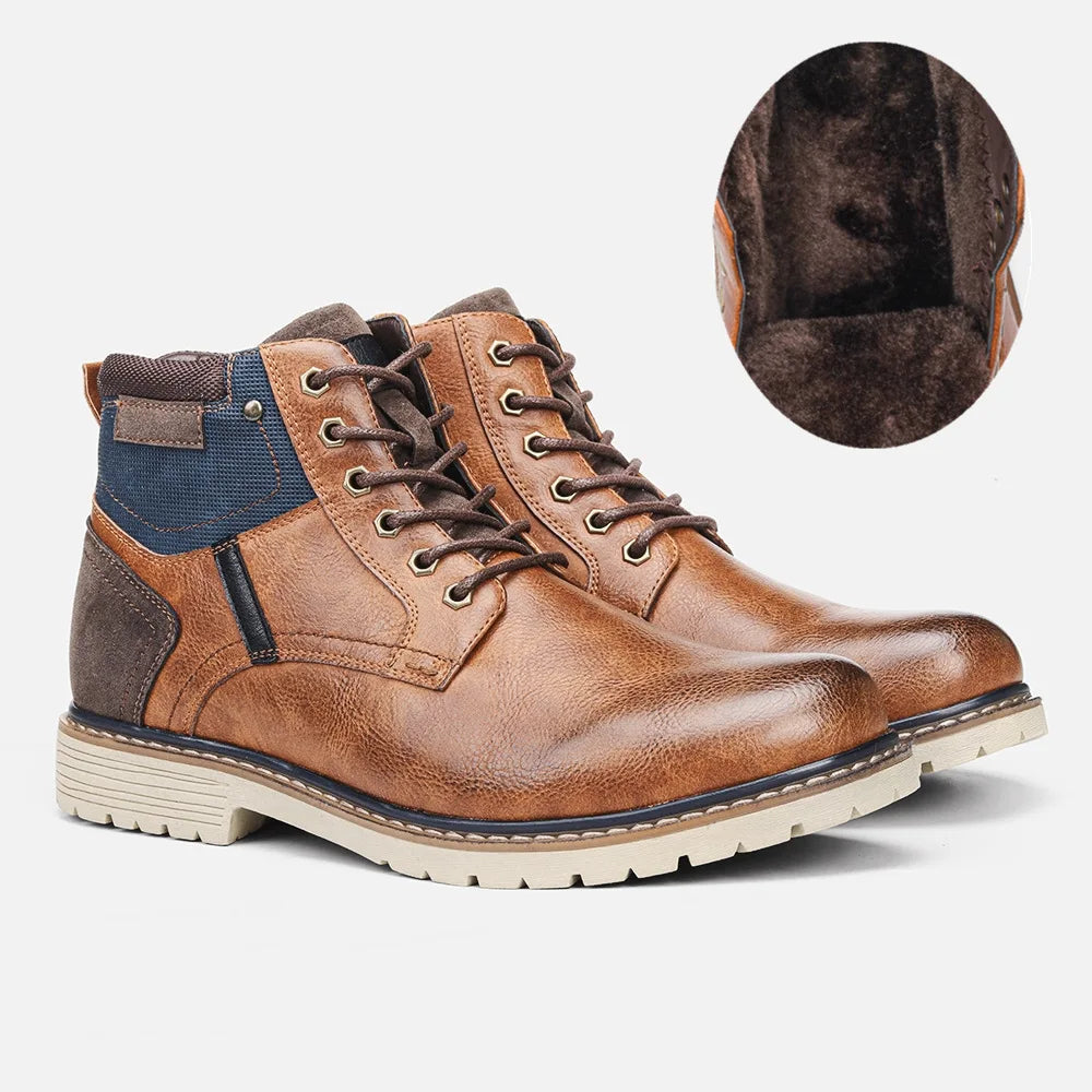 Men's Boots Retro Brushed Ankle Boots Men's Shoes Large Autumn and Winter Men's Boots Walking Shoes Women 2023 Shoes for Men