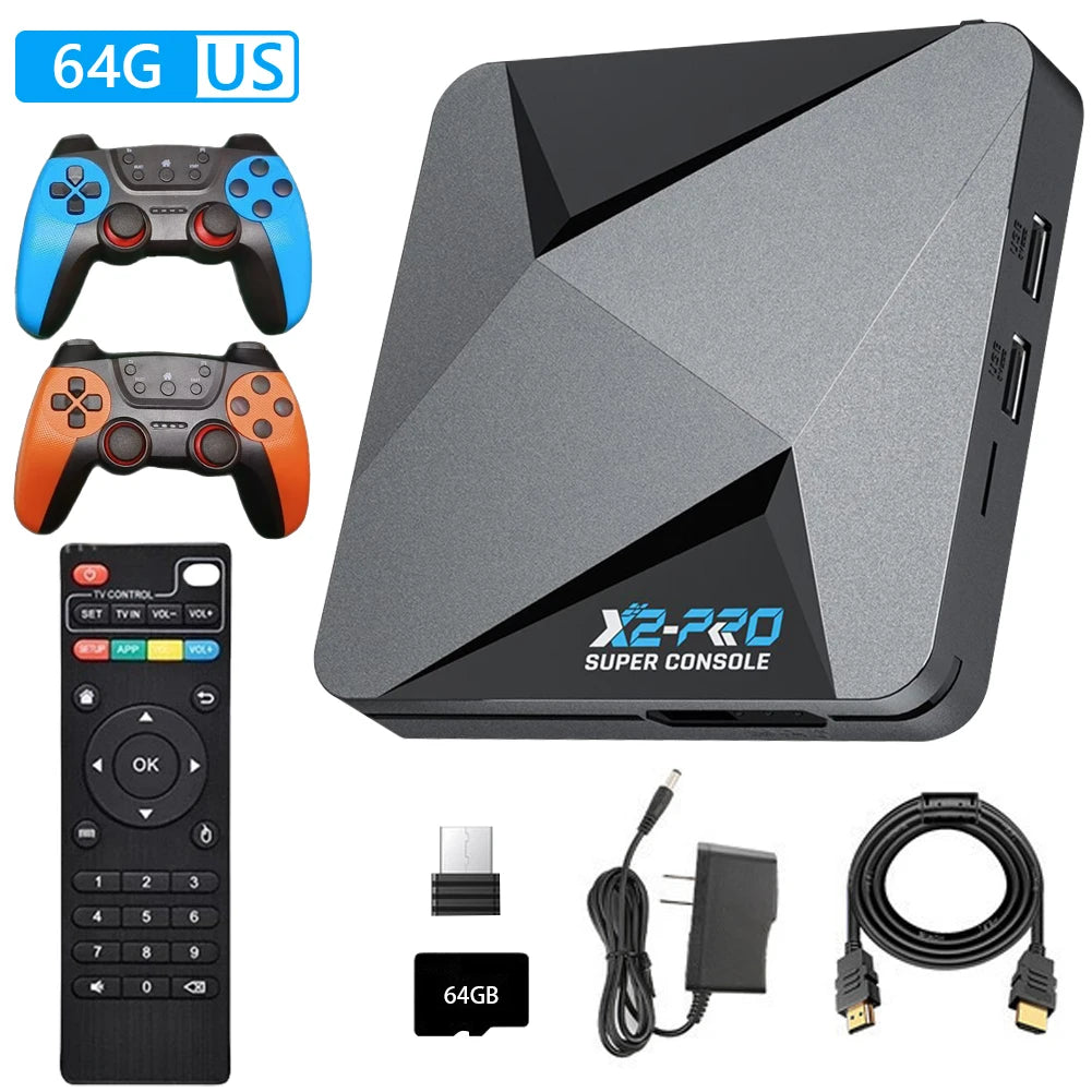 Video Game Console 65000+ Games Super Console 60+ Game Emulators 2.4G/5G BT 4.3 for DC/Arcade/MAME/Sega for Saturn