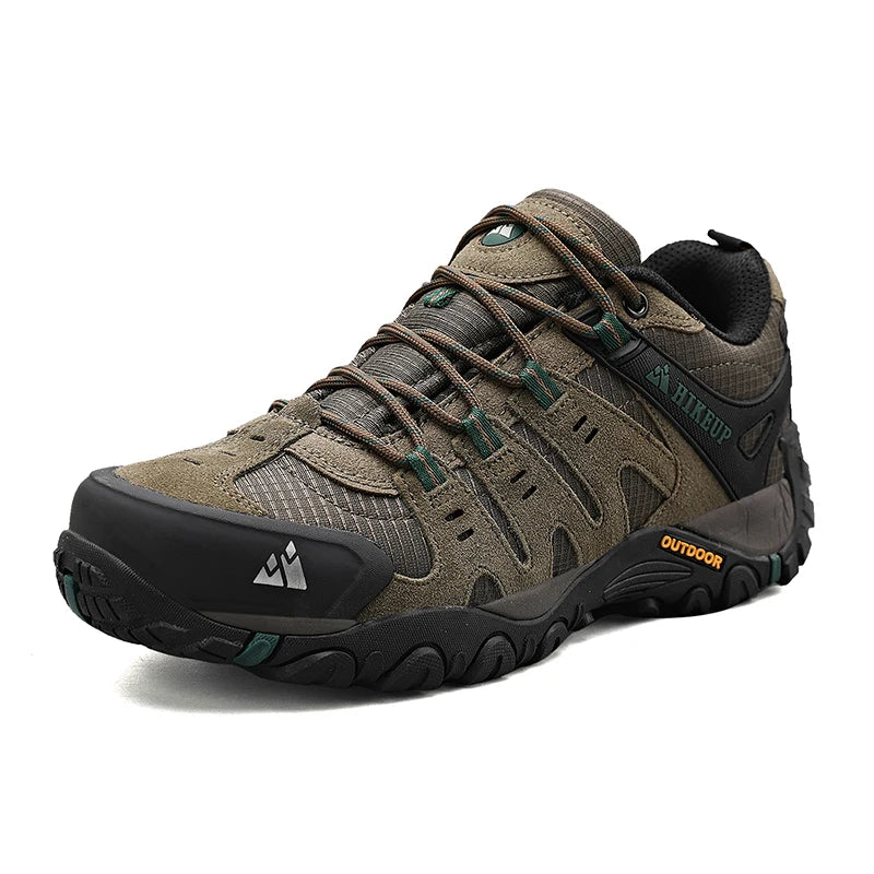 Men's Hiking Shoes Suede Leather Outdoor Shoes Wear-resistant Men Trekking Walking Hunting Tactical Sneakers Zapatillas Hombre