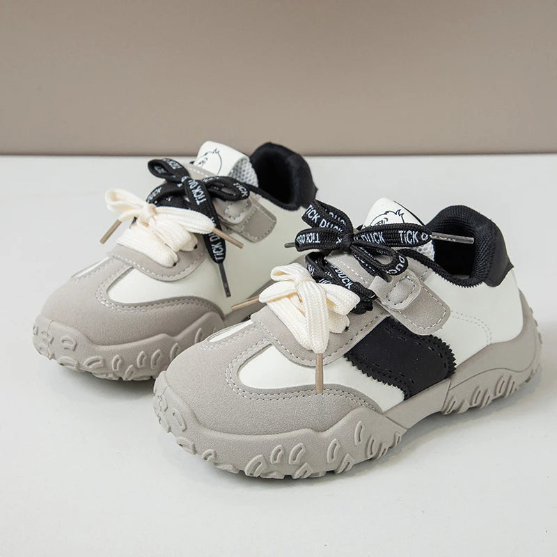 Kids Casual Shoes Trend Comfortable Handsome Boys Girls Running Shoes Non-slip 2025 Autumn New Children Sports Shoes Soft Bottom