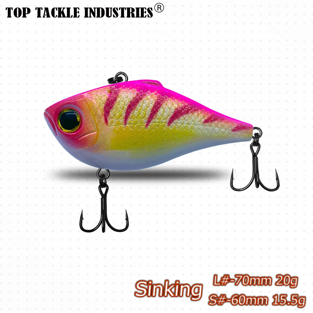 Outdoors Spring and Summer Season New Colors 1Pcs  ABS Plastics VIB Vibration Bait Fishing Lures 14.5g 6cm /20g 7cm Hard  Tackle